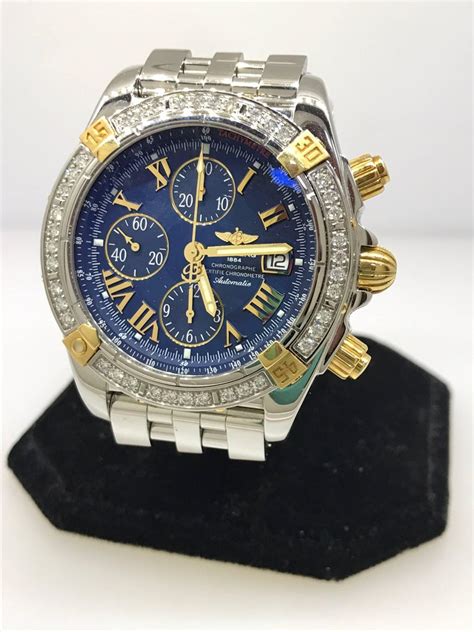 two tone breitling watches|breitling chronomat 42 men's watch.